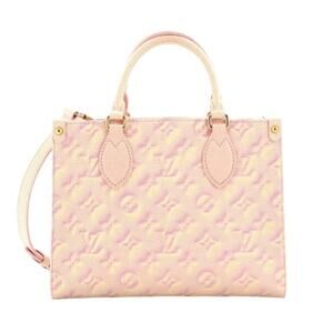 Louis Vuitton LV Onthego PM Stardust Pink Leather *NEW Full Inclusion